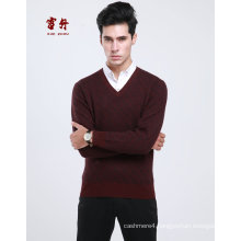 Yak Wool/ Cashmere V Neck Pullover Long Sleeve Sweater/Garment/Jclothing